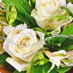 Кремовые розы с альстромериями - Жемчужное ожерелье 2